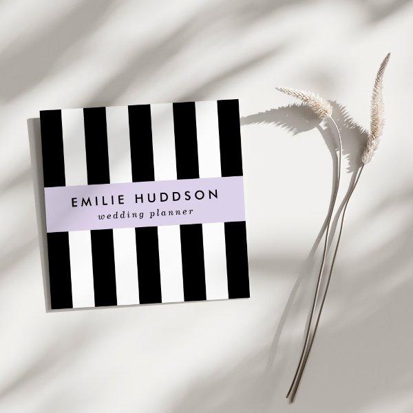 Black and White Stripes, Striped Pattern, Lines Square