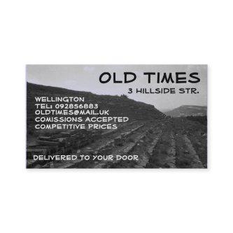 Black and White Vista Business Profile Card