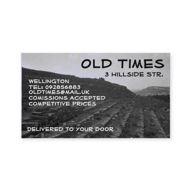 Black and White Vista Business Profile Card
