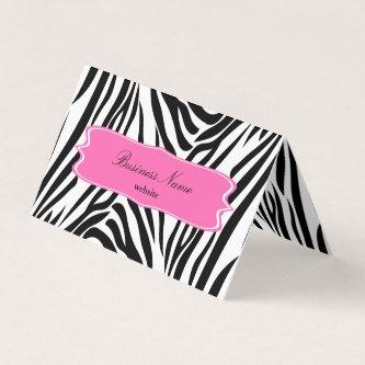 Black and White Zebra Print with Hot Pink