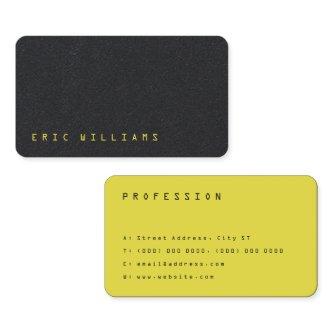 Black and yellow modern minimalist