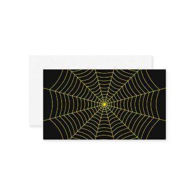 Black and yellow spider web Halloween pattern