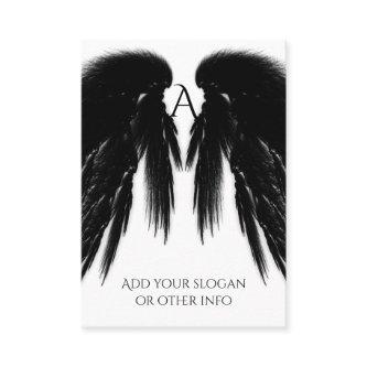 BLACK ANGEL WINGS Monogram