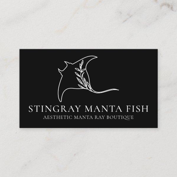 Black Animal Fish manta ray stingray