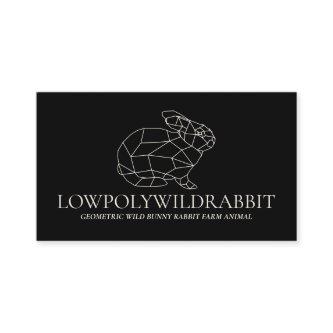 Black Animal Lowpoly Bunny Rabbit