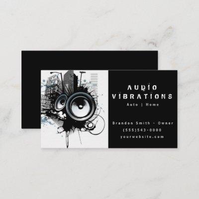 Black Audio Stereo Installation