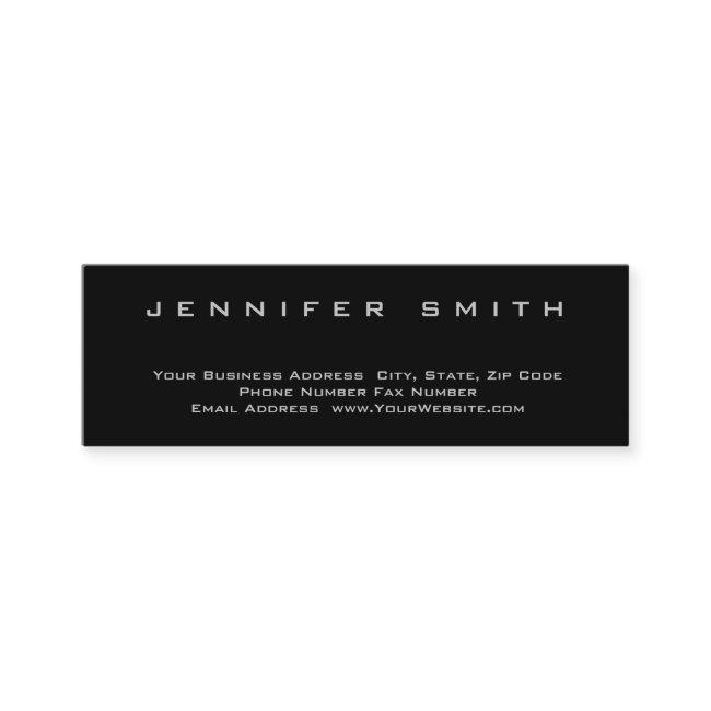 Black Background Plain Standard Slim