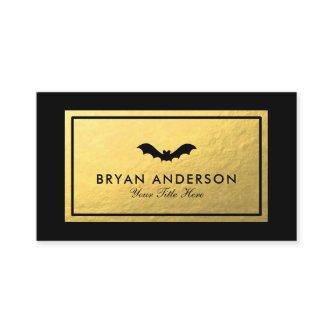 Black Bat - Faux Gold Foil