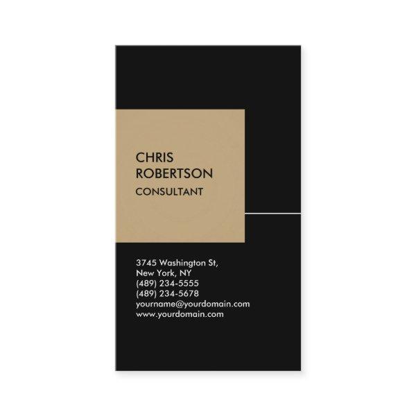 Black Beige Cube Vertical Chic