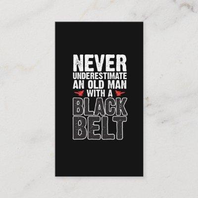 Black Belt Gift Idea - Funny Karate Old Man