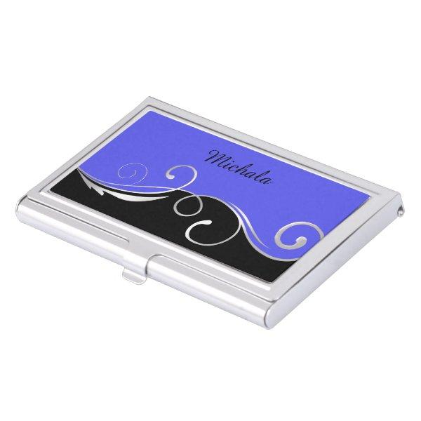 Black Blue Swirl  Case