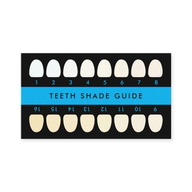 Black Blue Teeth Whitening Shade Guide