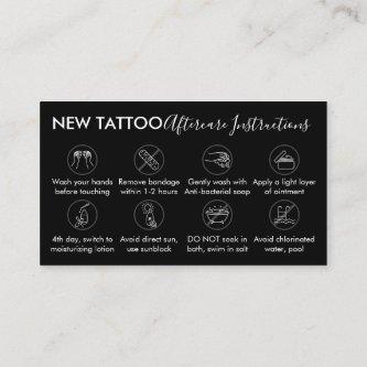 Black Body Art Aftercare Instructions Tattoo