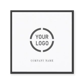 Black border custom company logo professional square