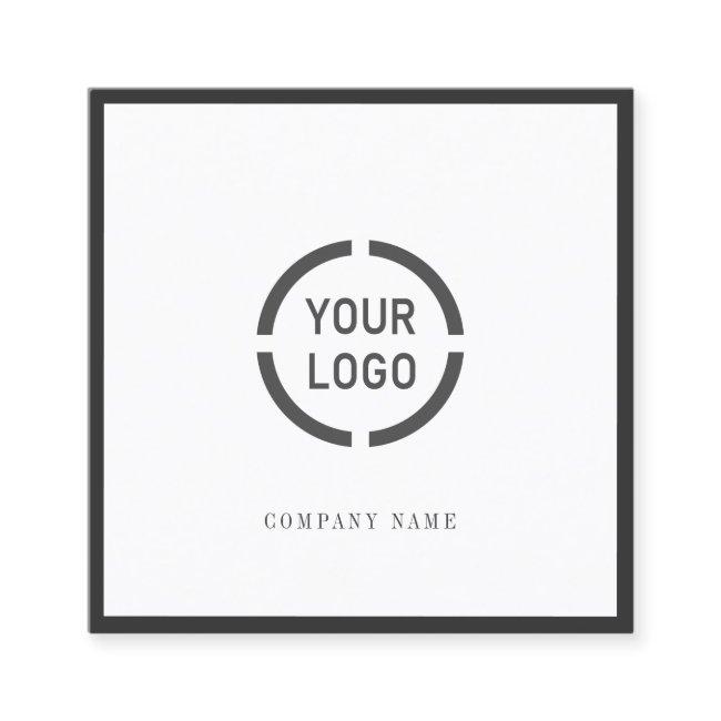 Black border custom company logo professional square