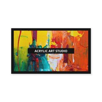 Black Border Modern Name Artwork Artist Art Studio