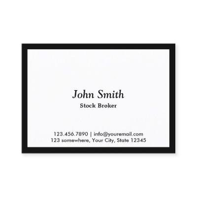 Black Border Stock Broker