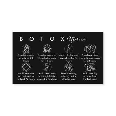 Black Botox Aftercare Instructions