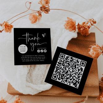 Black | Branding Thank You Packing Card