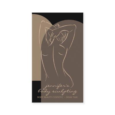 Black Brown Body Sculpting Contouring Spray Tan