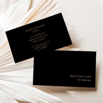 Black Brown Formal Retro