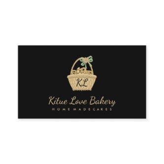 Black Brown Yellow Rustic Picnic Bakery Croissant