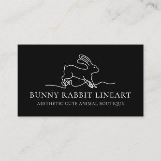 Black Bunny Rabbit Line Art Baby Animal
