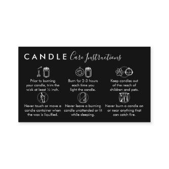 Black Candle Care Instructions