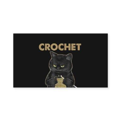 Black Cat Crochet Because Murder Is Wrong