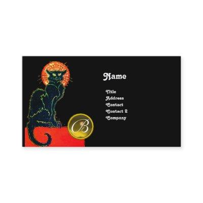 BLACK CAT PARTY MONOGRAM