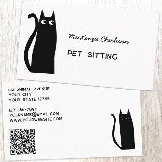 Black Cat QR Code Pet Services