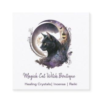 Black Cat Witchy Square