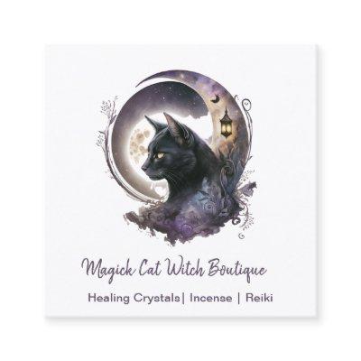Black Cat Witchy Square