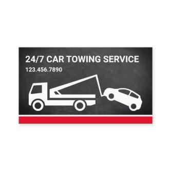 Black Chalkboard Car Towing Service Tow Truck