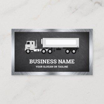 Black Chalkboard Logistics Transport Truck Trailer