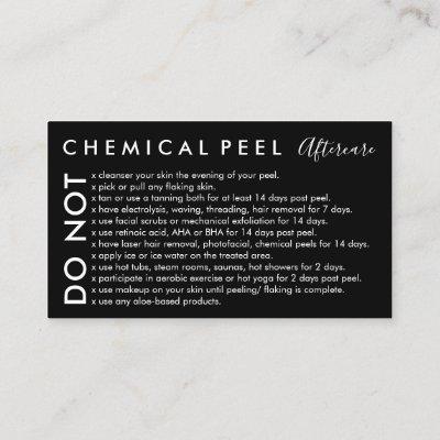 Black Chemical Peel Avoids Advices Aftercare