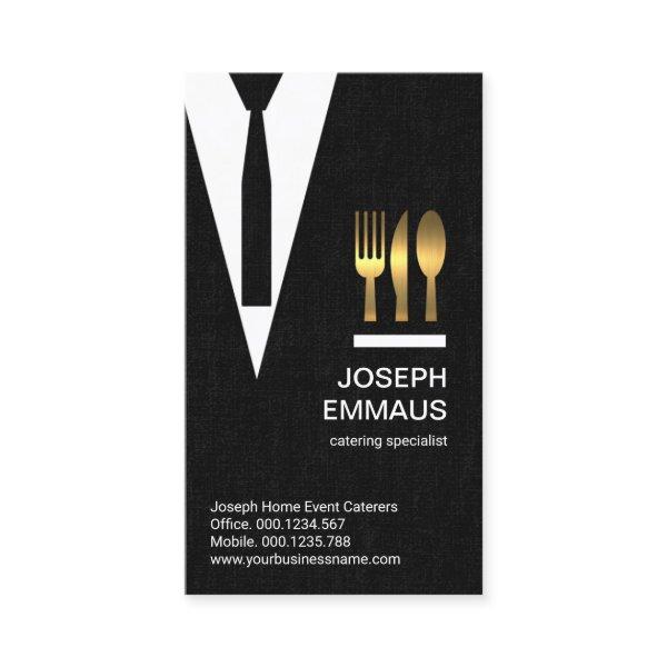 Black Cloth Texture Suit Tie Catering
