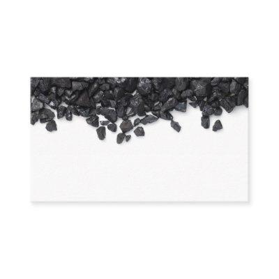 Black coal isolated on white background. Pea coal