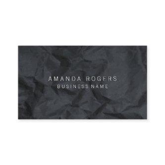 Black Crumpled Paper