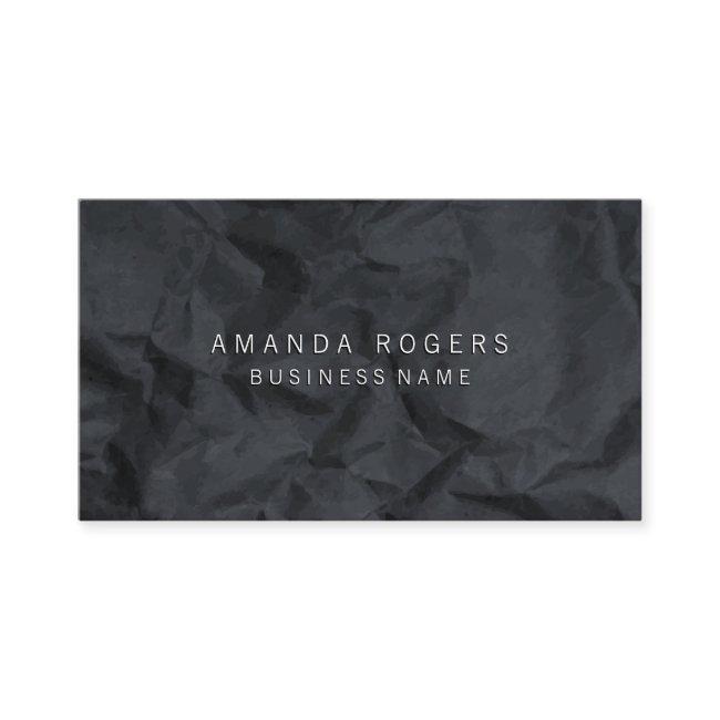 Black Crumpled Paper