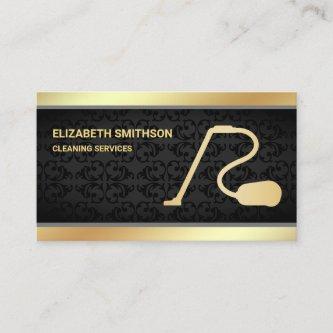 Black Damask Gold Vacuum Cleaner Cleaning Services