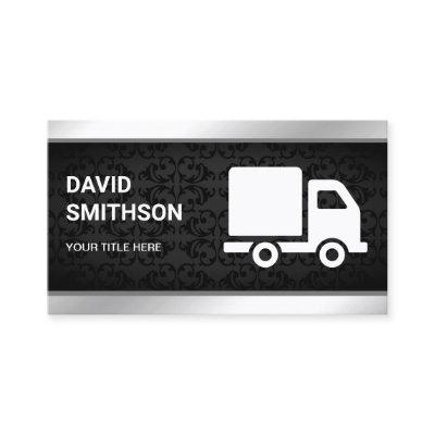 Black Damask Logistics Transportation Cargo Truck