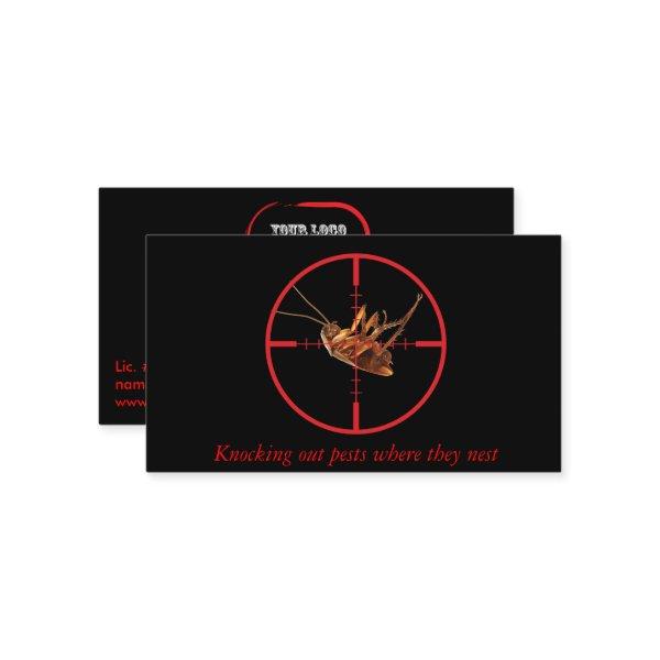 Black Dead Roach Pest Service 2 Sided