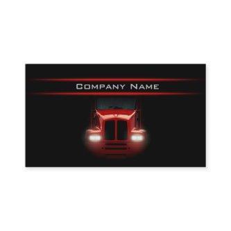 Black Design Red Truck Front Darker Layout