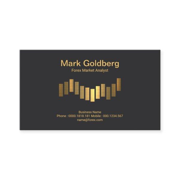 Black Elegance Gold Bar Graph Forex Dealer