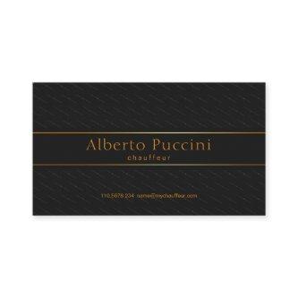 Black Elegant Cubes Gold Line Banner Chauffeur