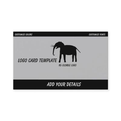 Black Elephant Logo