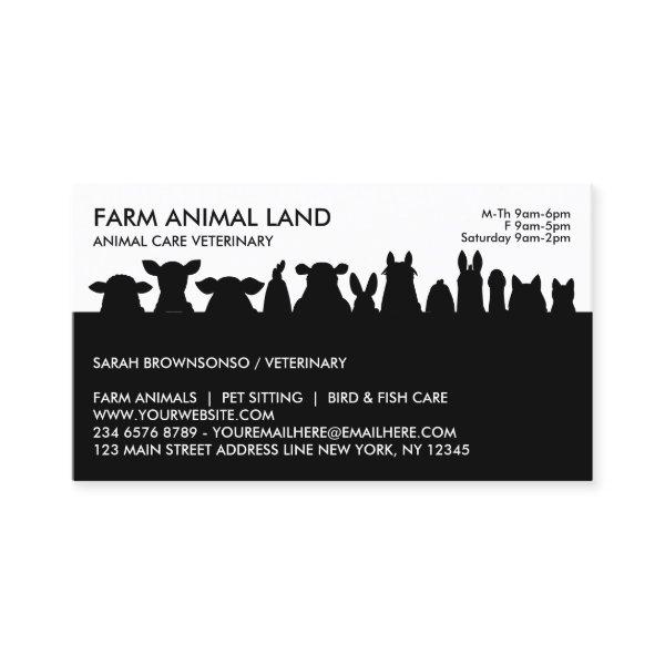 Black Farm Animal Appointment Visit Veterinarian