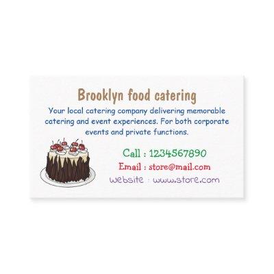 Black Forest cake cartoon illustration