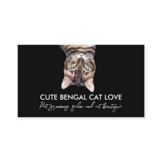Black Funny Pet Sitter Bengal Cat